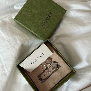 Brand New Gucci Silver Dangly Butterfly Earrings